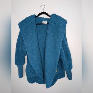 Nordic Beach Blue Sherpa Jacket OS